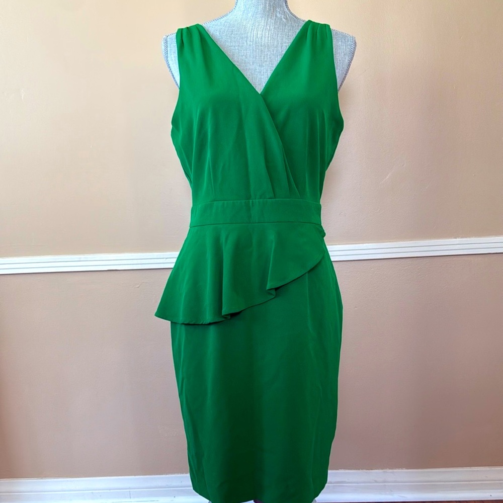WORTHINGTON 💚GREEN💚 LINED SLEEVELESS DRESS SIZE 6 🌟EUC🌟